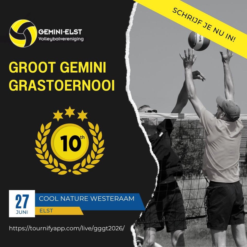 Jubileumeditie van het Groot Gemini Grastoernooi op 27 juni 2026